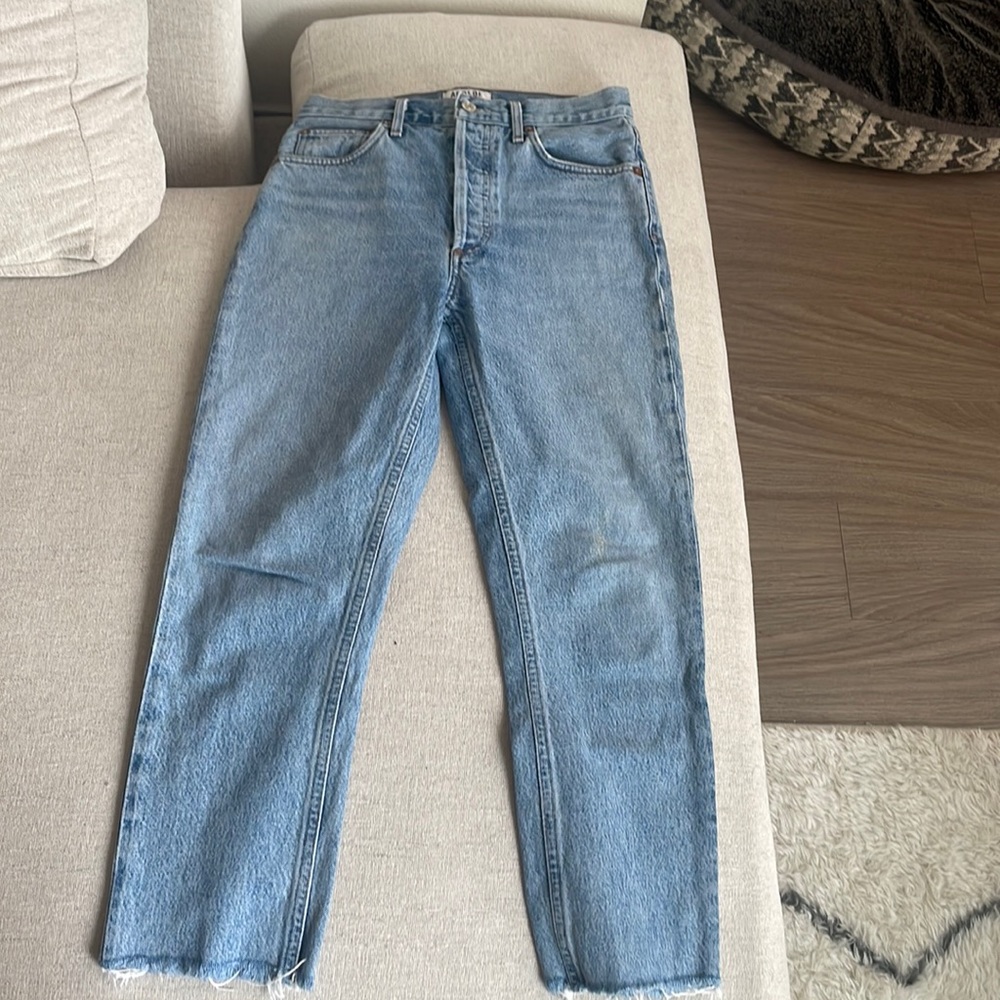 Agolde straight leg jeans, “Riley” size 26